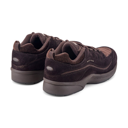 Easy Spirit Romy Walking Shoes - Dark Brown Suede