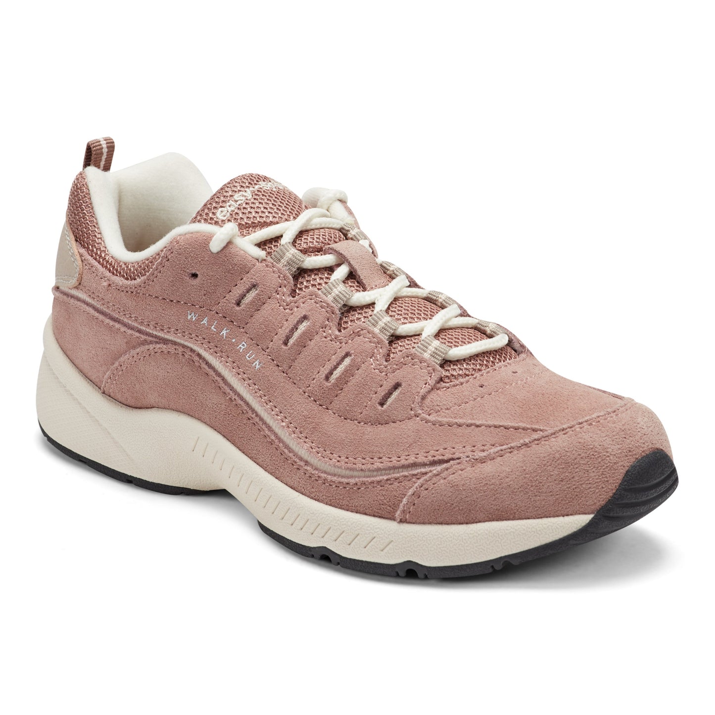 Easy Spirit Romy Walking Shoes - Dusty Pink Suede