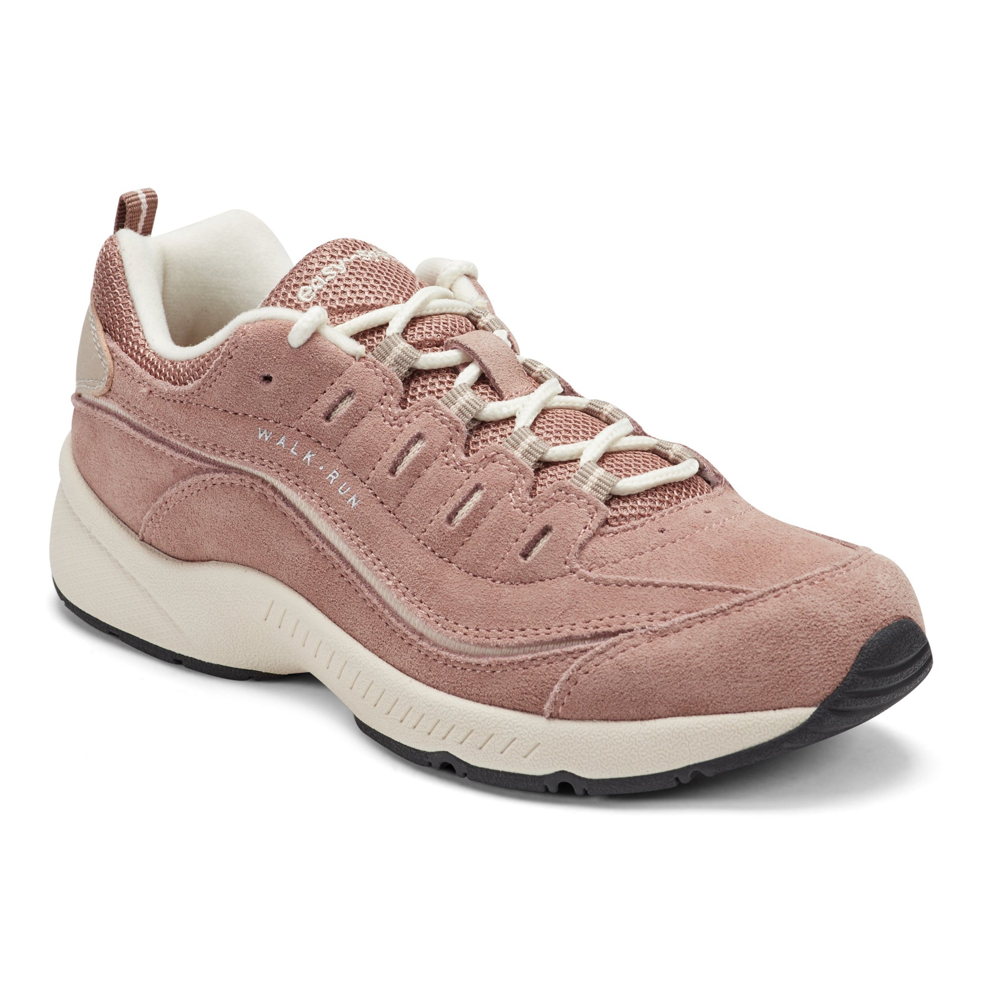Easy Spirit Romy Walking Shoes - Dusty Pink Suede
