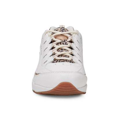 Easy Spirit Romy Walking Shoes - White Leopard