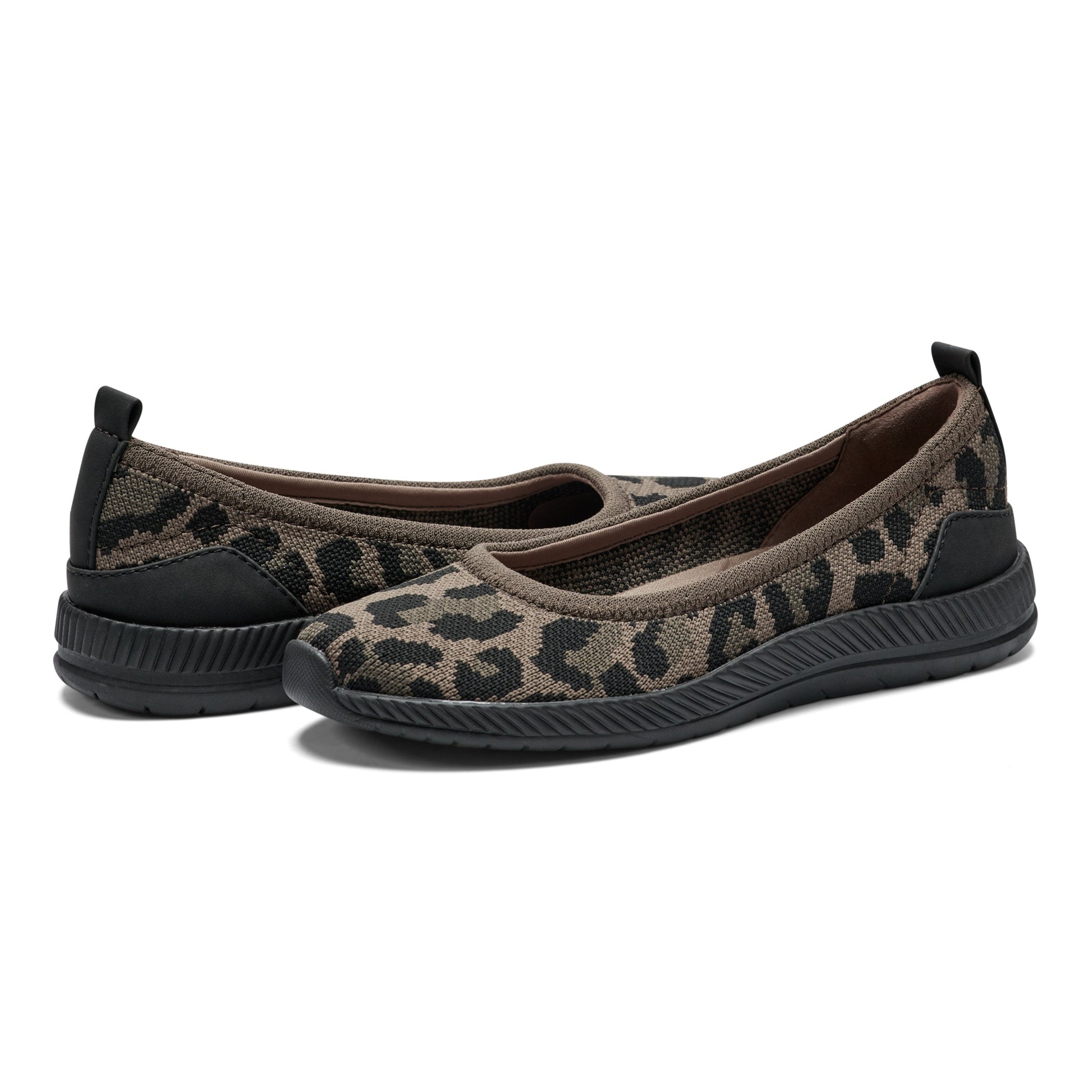 Easy Spirit Glitz Walking Shoes - Leopard