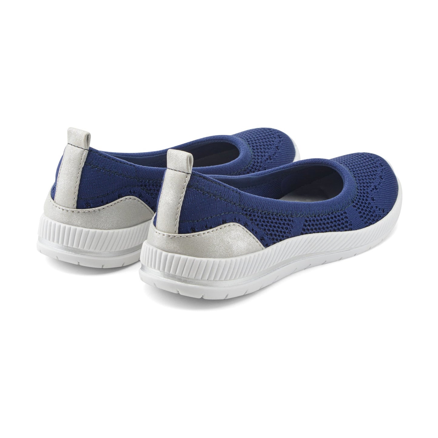 Easy Spirit Glitz Walking Shoes - Dark Blue Knit