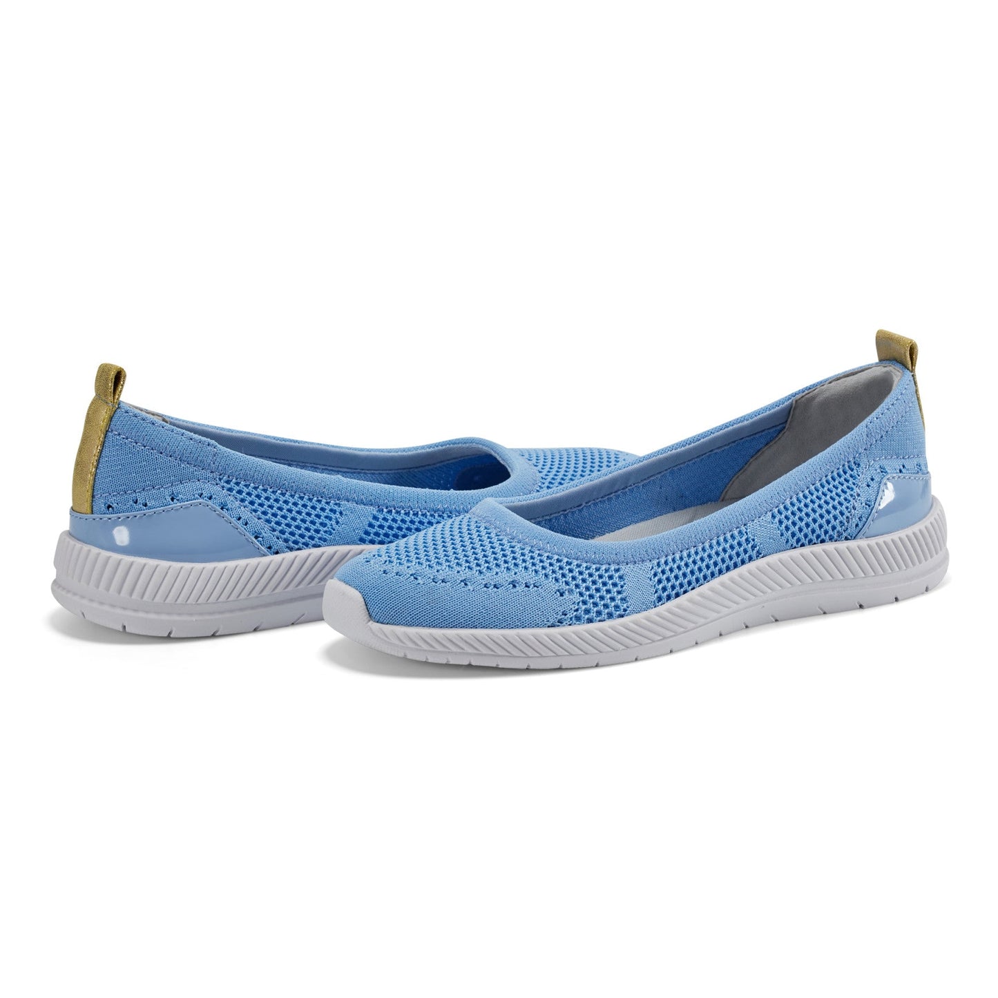 Easy Spirit Glitz Walking Shoes - Light Blue