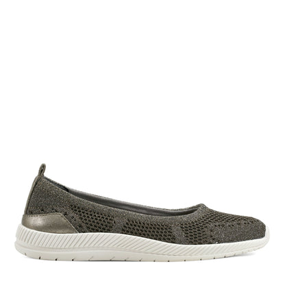 Easy Spirit Glitz Walking Shoes - Grey Metallic