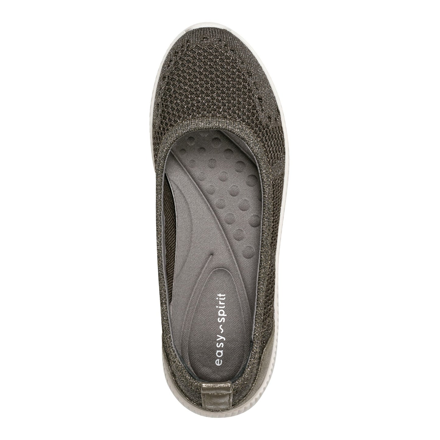 Easy Spirit Glitz Walking Shoes - Grey Metallic
