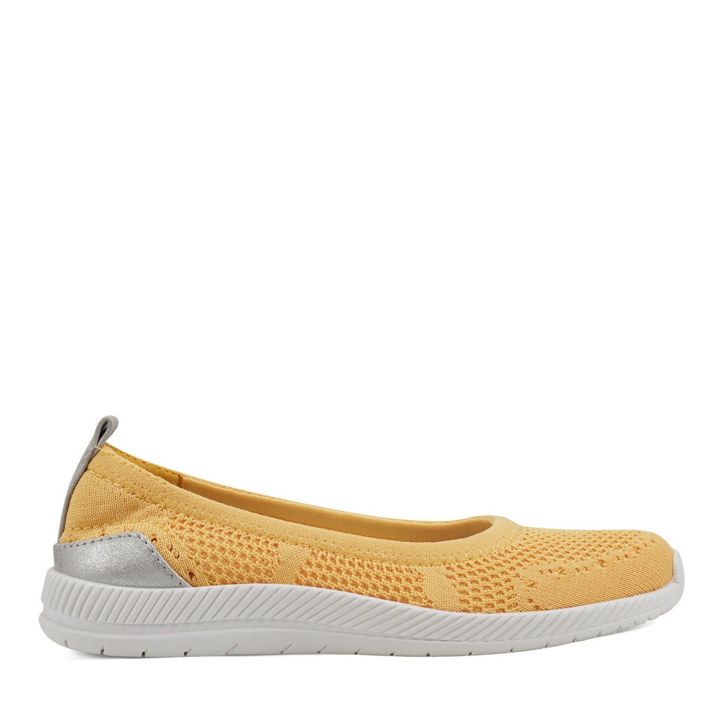 Easy Spirit Glitz Walking Shoes - Yellow Knit