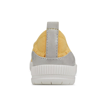 Easy Spirit Glitz Walking Shoes - Yellow Knit