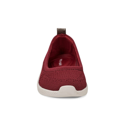 Easy Spirit Glitz Walking Shoes - Dark Red Knit
