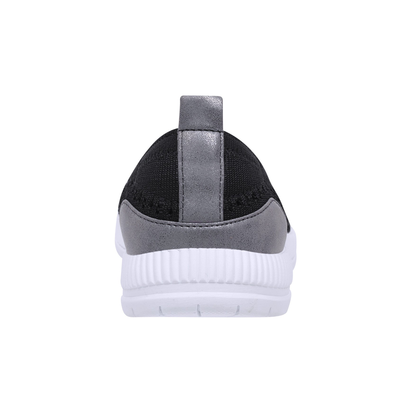 Easy Spirit Glitz Walking Shoes - Black Knit