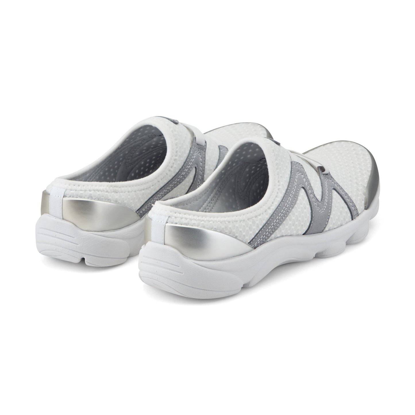 Easy Spirit Riptide Clogs - White Fabric