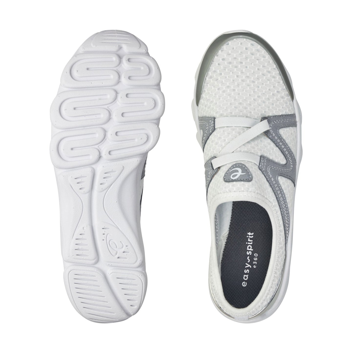 Easy Spirit Riptide Clogs - White Fabric
