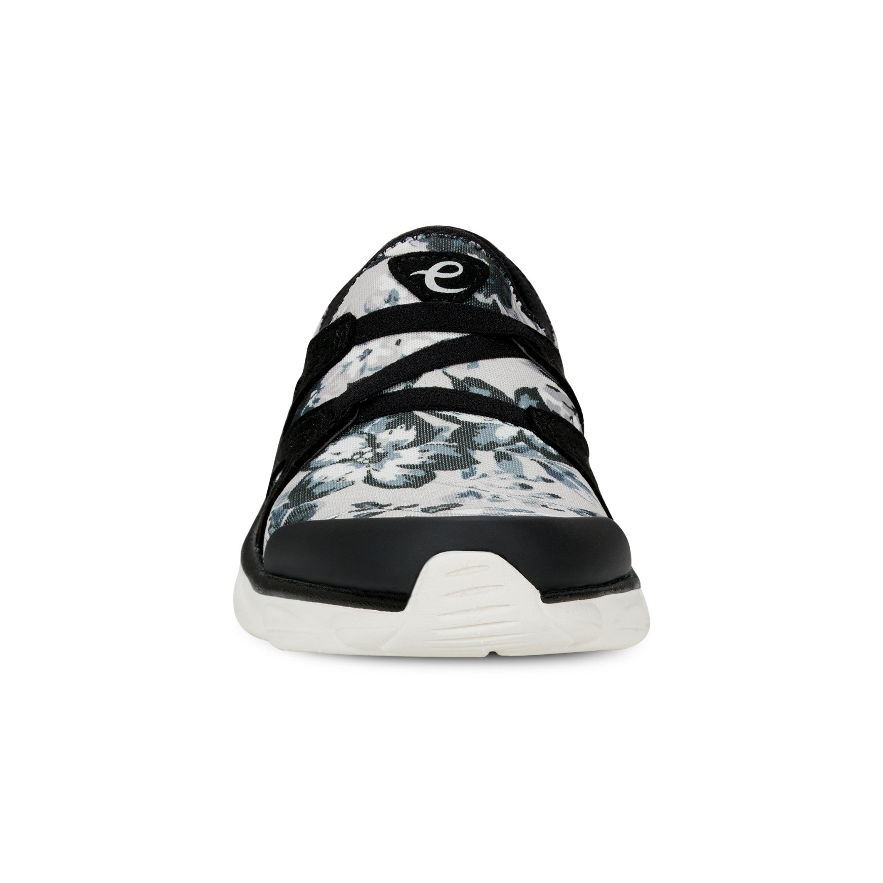 Easy Spirit Riptide Clogs - Black/White Floral