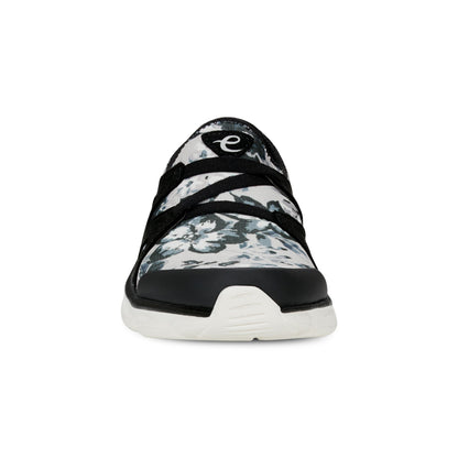 Easy Spirit Riptide Clogs - Black/White Floral