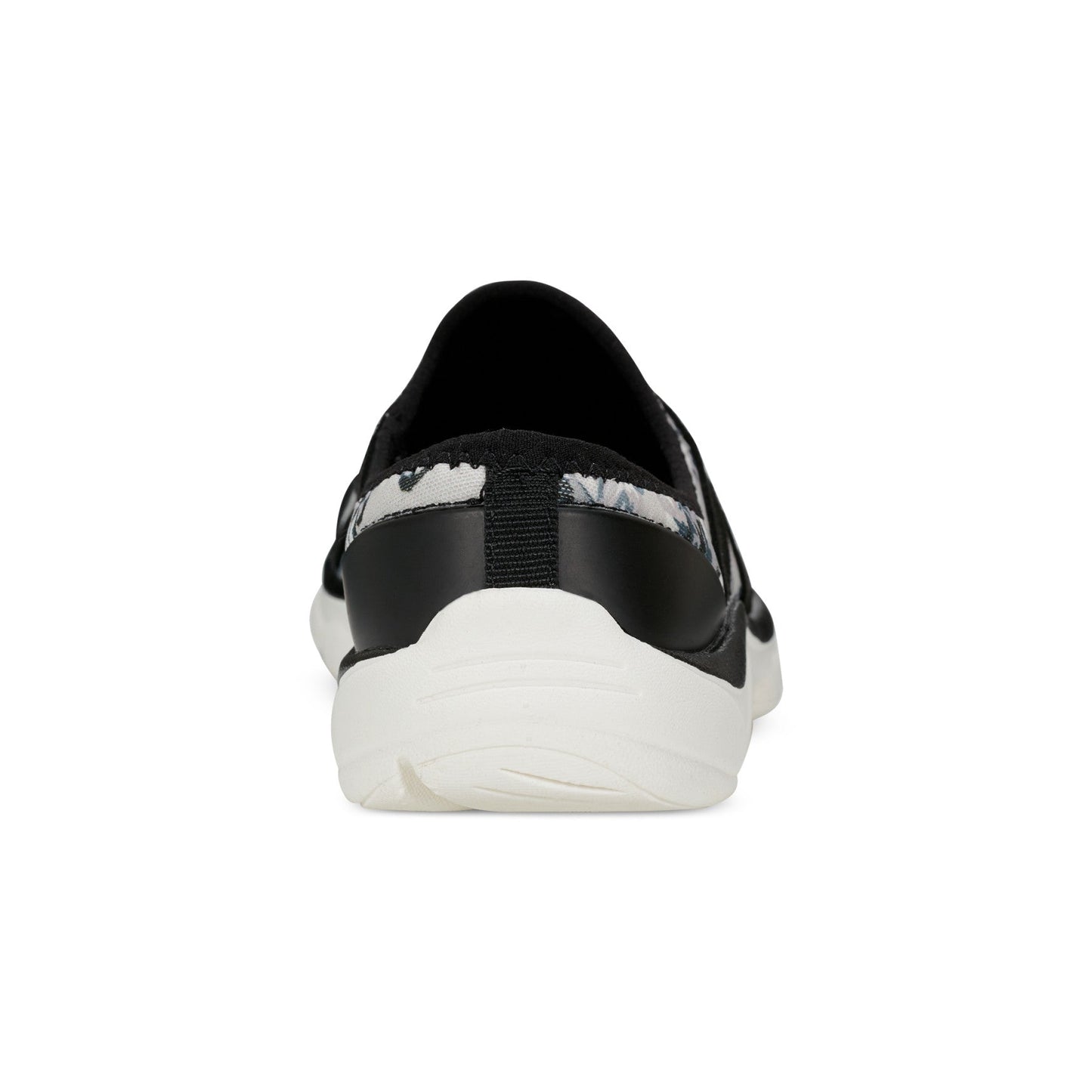 Easy Spirit Riptide Clogs - Black/White Floral