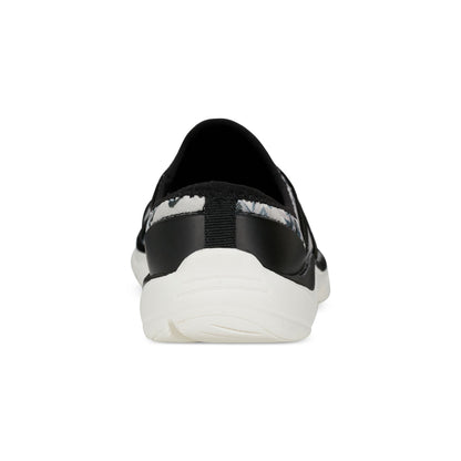 Easy Spirit Riptide Clogs - Black/White Floral