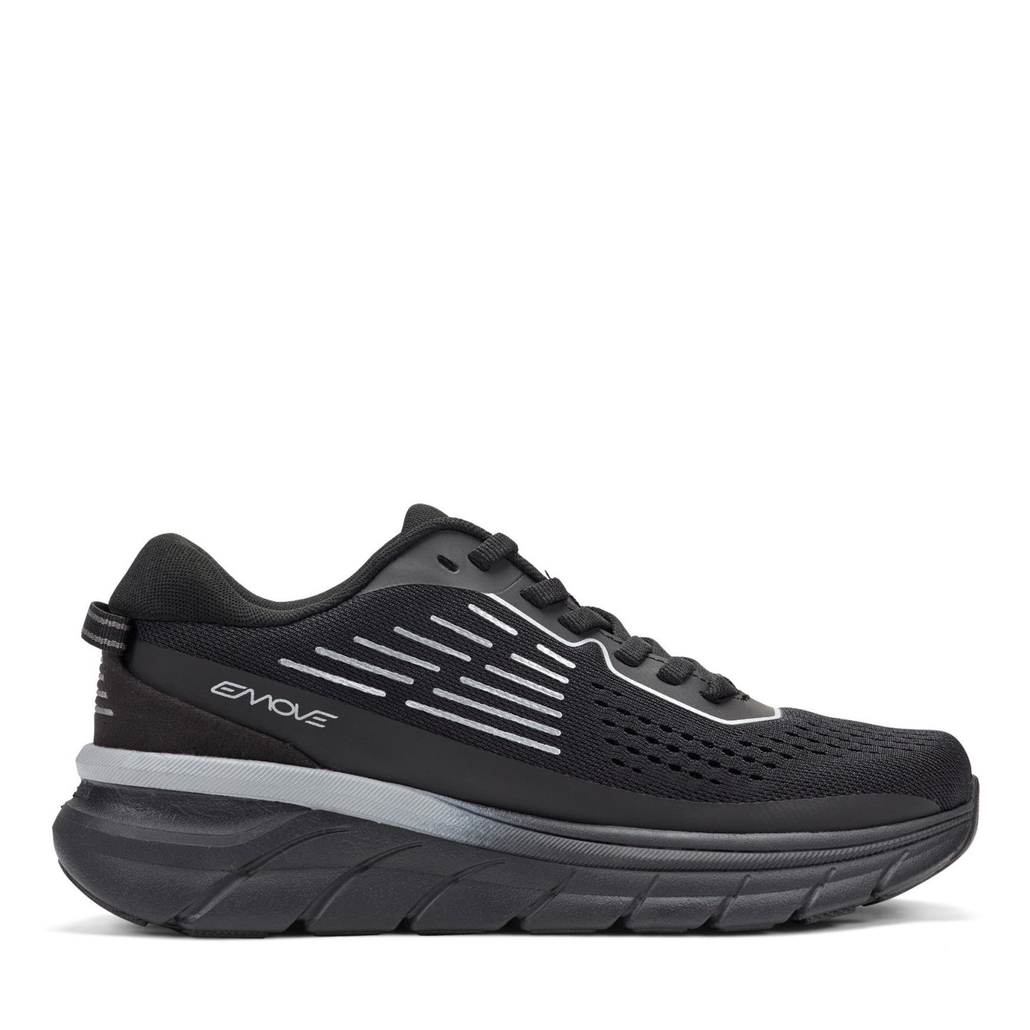 Easy Spirit Denise Austin Mel EMOVE Walking Shoes - Black/Silver