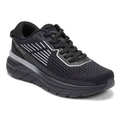Easy Spirit Denise Austin Mel EMOVE Walking Shoes - Black/Silver