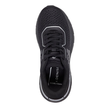 Easy Spirit Denise Austin Mel EMOVE Walking Shoes - Black/Silver