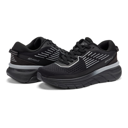 Easy Spirit Denise Austin Mel EMOVE Walking Shoes - Black/Silver