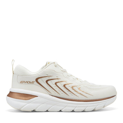 Easy Spirit Denise Austin Maelie EMOVE Sneakers - Ivory/Gold