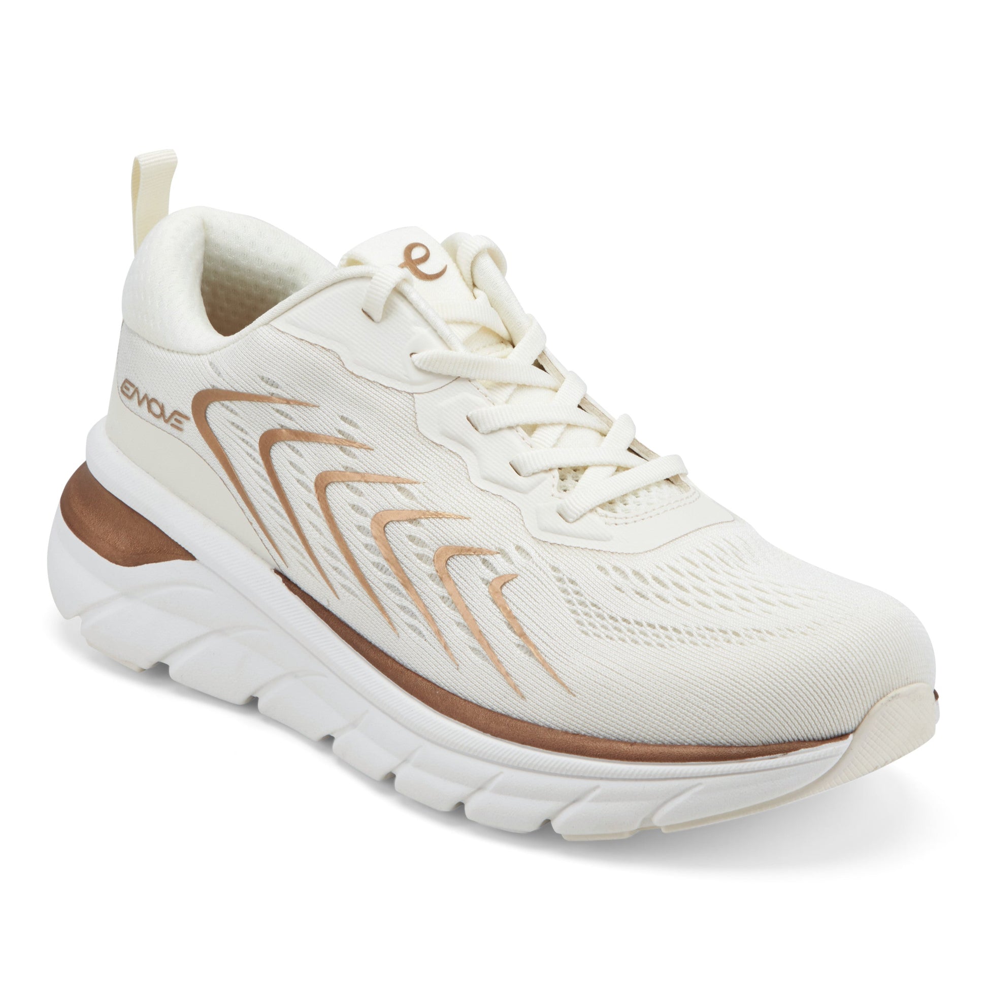 Easy Spirit Denise Austin Maelie EMOVE Sneakers - Ivory/Gold