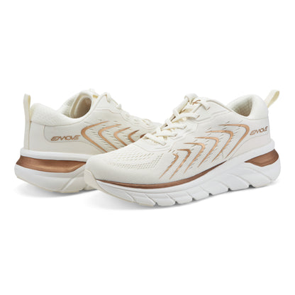Easy Spirit Denise Austin Maelie EMOVE Sneakers - Ivory/Gold