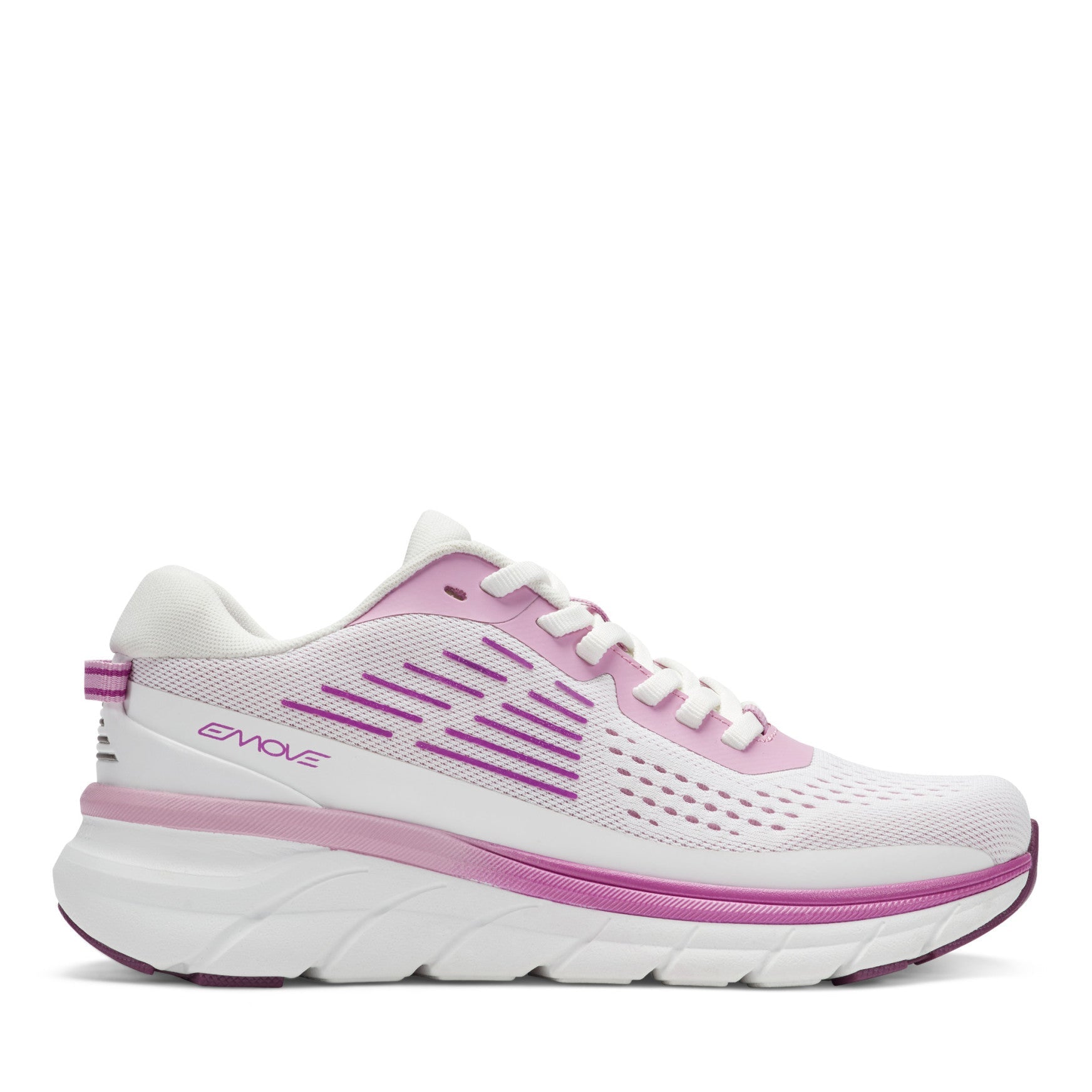 Easy Spirit Denise Austin Mel EMOVE Walking Shoes - White/Pink