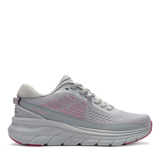 Easy Spirit Denise Austin Mel EMOVE Walking Shoes - Grey/Pink