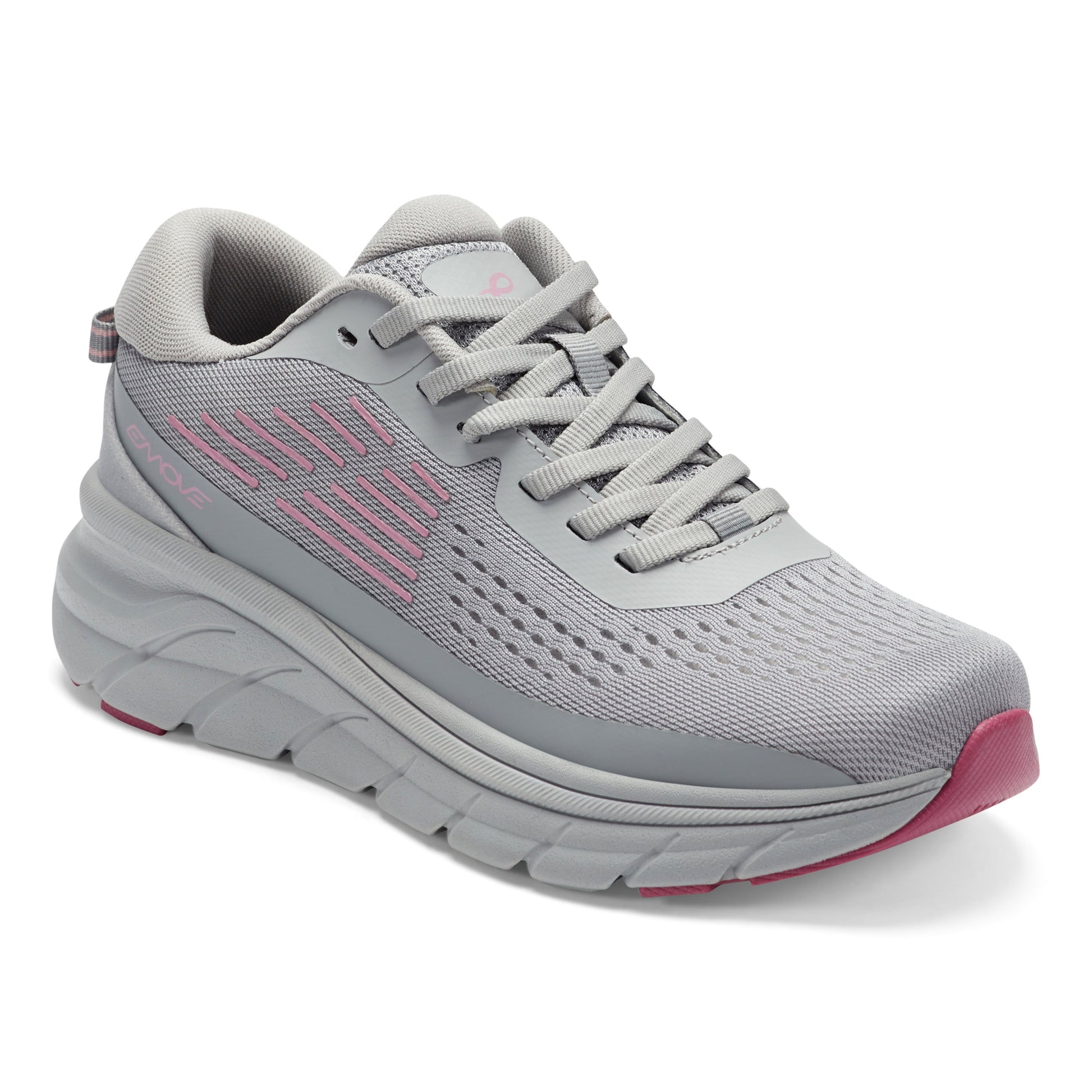 Easy Spirit Denise Austin Mel EMOVE Walking Shoes - Grey/Pink