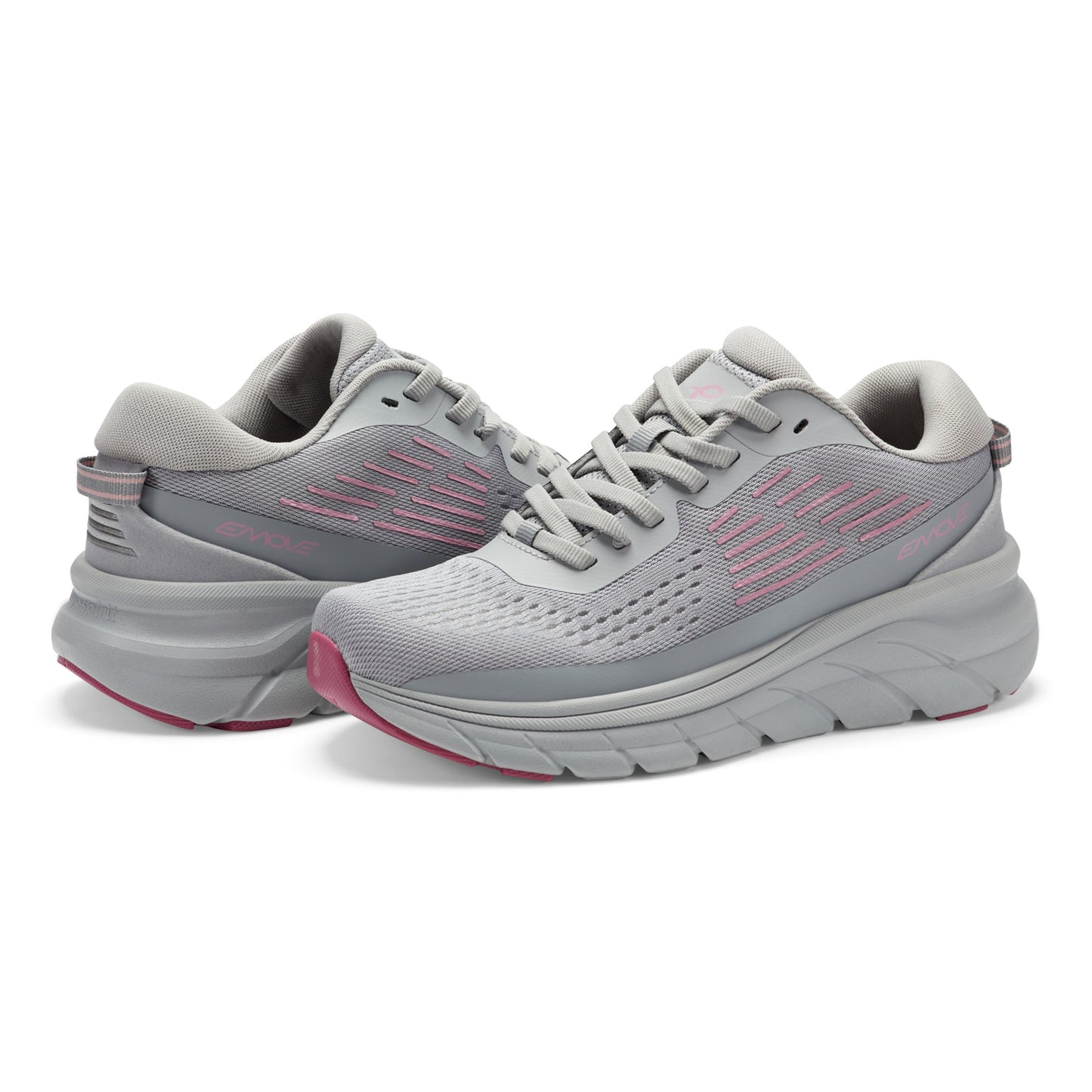 Easy Spirit Denise Austin Mel EMOVE Walking Shoes - Grey/Pink