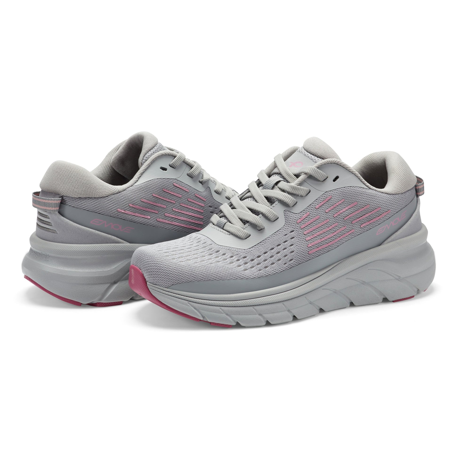 Easy Spirit Denise Austin Mel EMOVE Walking Shoes - Grey/Pink
