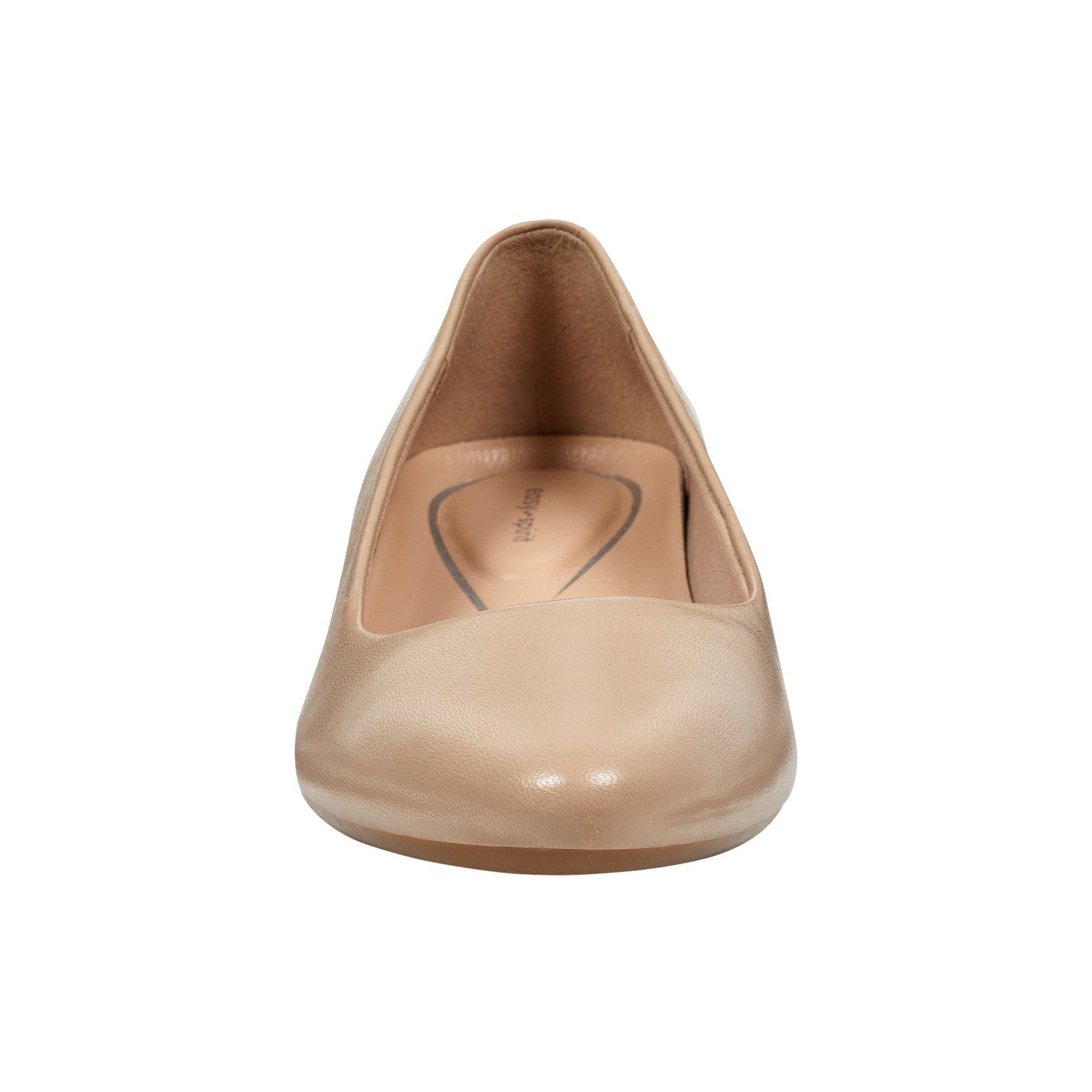 Easy Spirit Caldise Leather Low Heel Dress Shoes - Lite Latte Leather