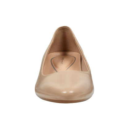 Easy Spirit Caldise Leather Low Heel Dress Shoes - Lite Latte Leather