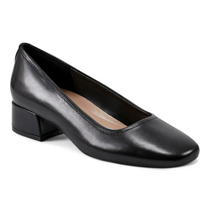 Easy Spirit Jain Dress Pumps - Black Leather