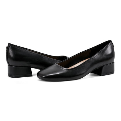 Easy Spirit Jain Dress Pumps - Black Leather