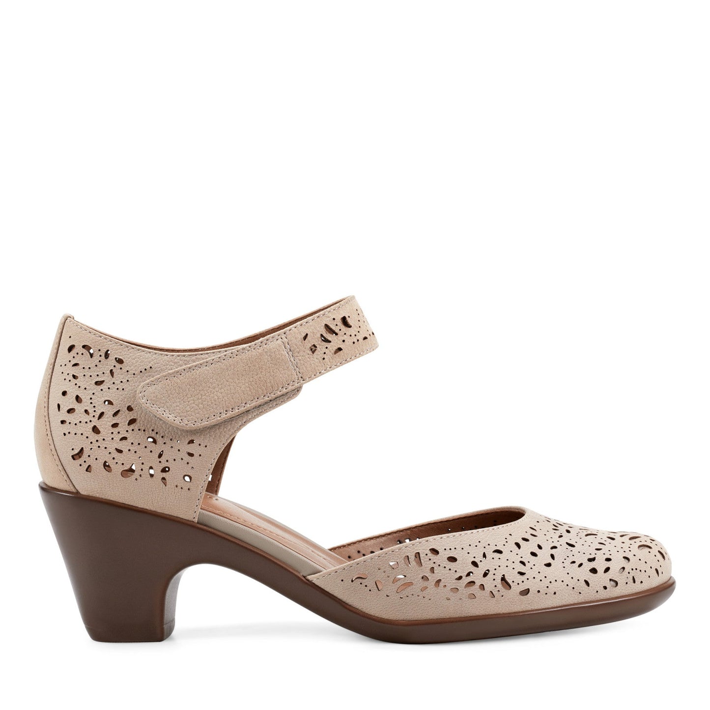 Easy Spirit Cindie Mary Jane Heels - Taupe