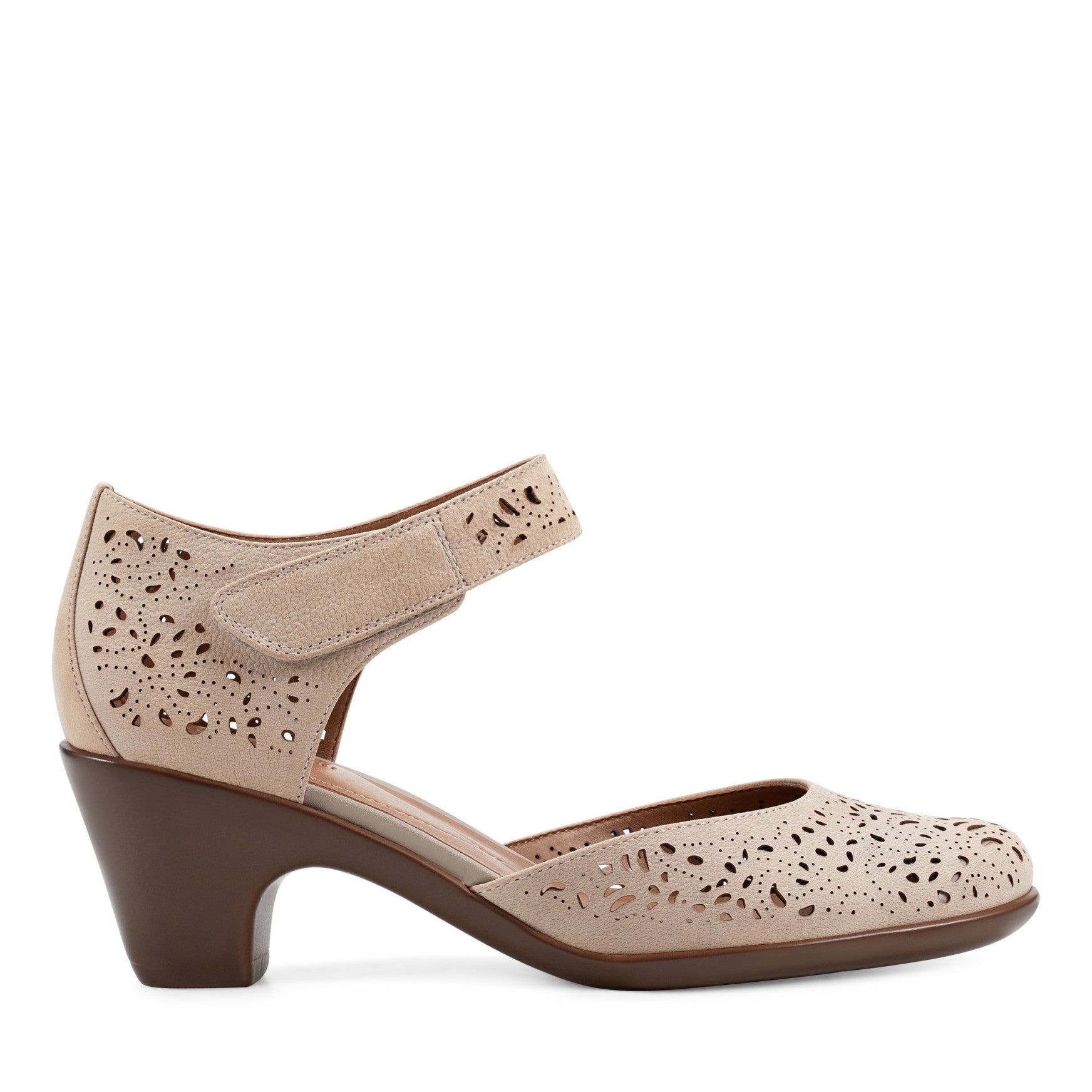 Easy Spirit Cindie Mary Jane Heels - Taupe