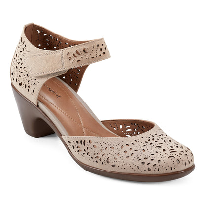Easy Spirit Cindie Mary Jane Heels - Taupe