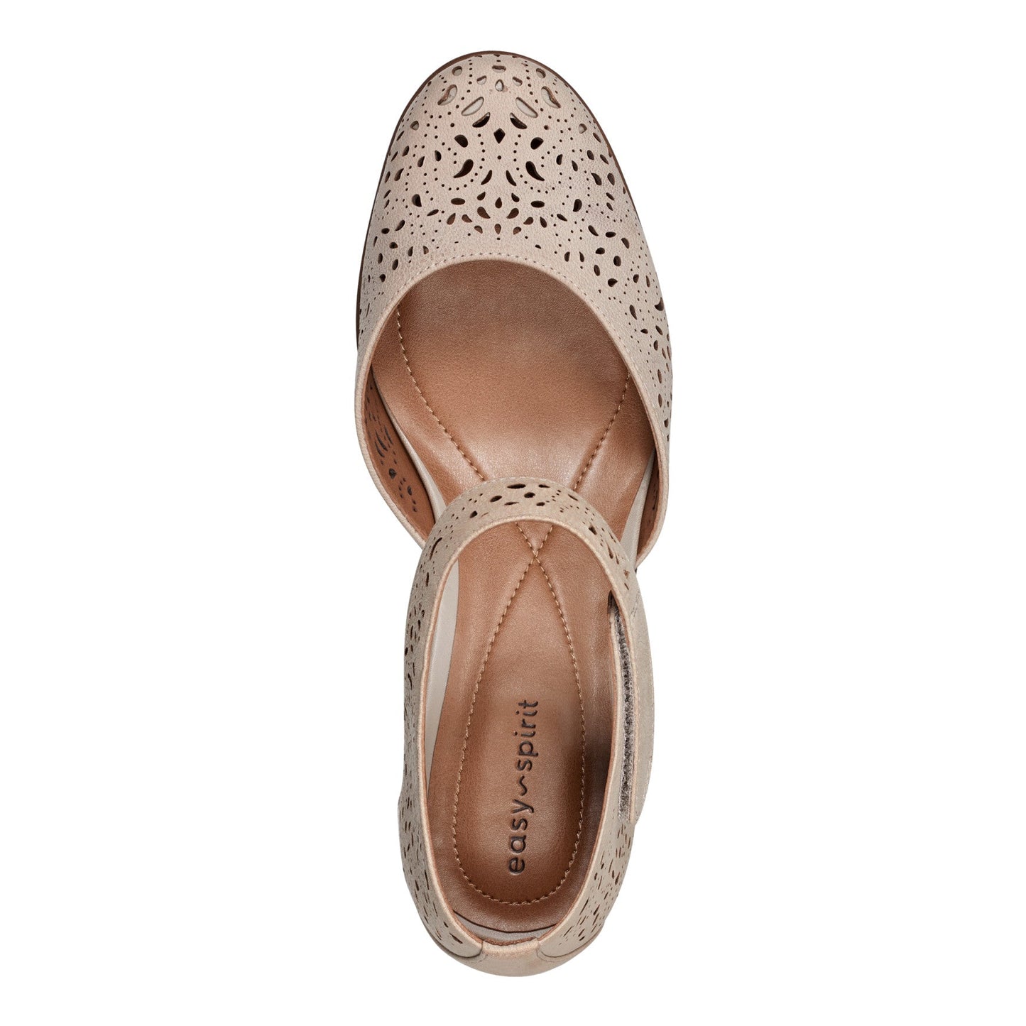 Easy Spirit Cindie Mary Jane Heels - Taupe