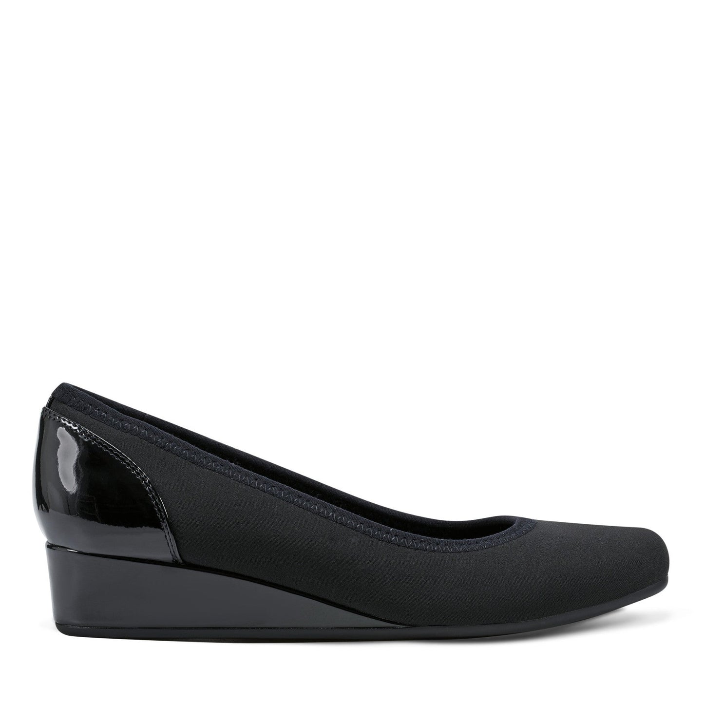 Easy Spirit Gwenyth Slip On Wedges - Black