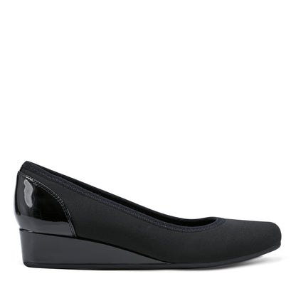 Easy Spirit Gwenyth Slip On Wedges - Black