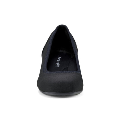 Easy Spirit Gwenyth Slip On Wedges - Black