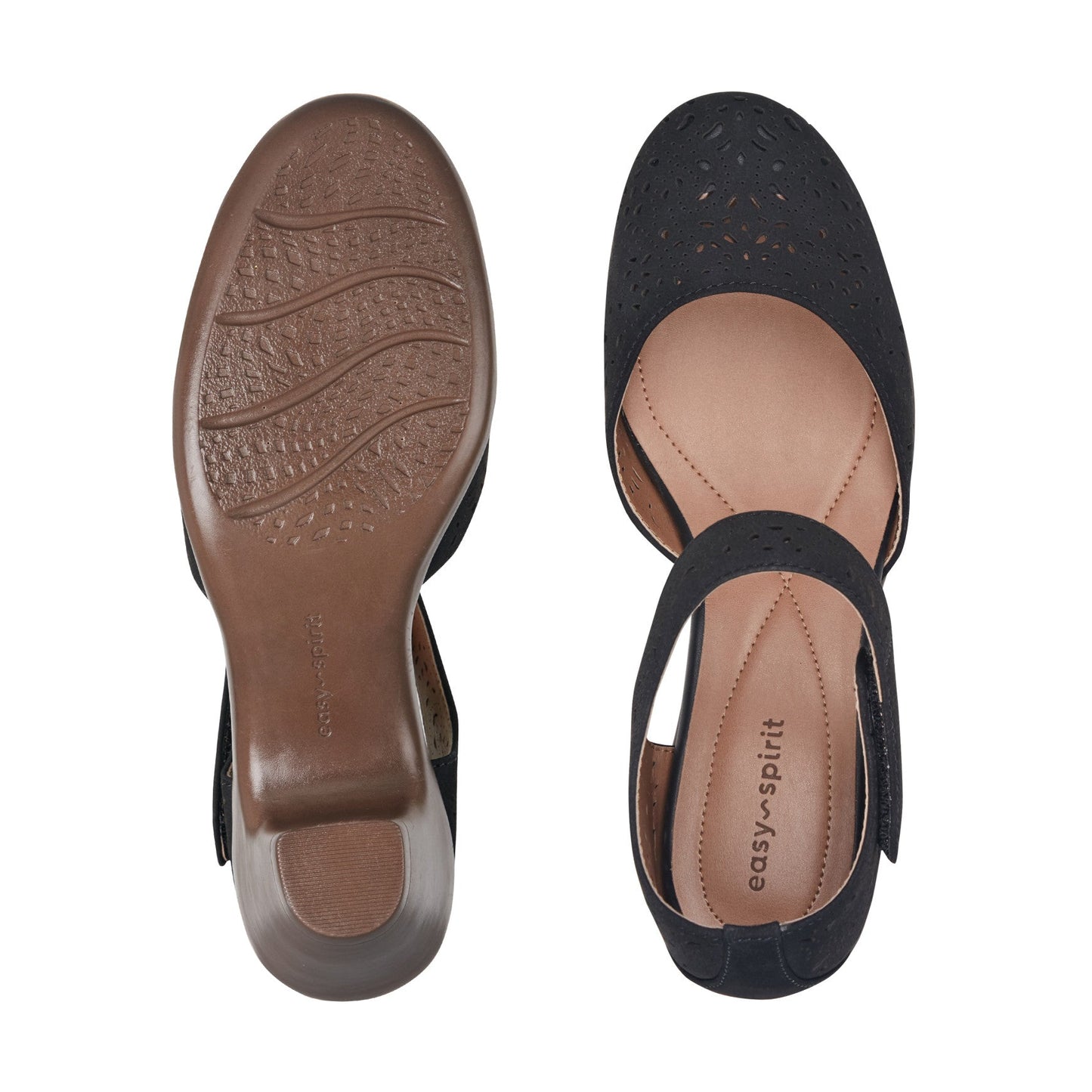 Easy Spirit Cindie Mary Jane Heels - Black