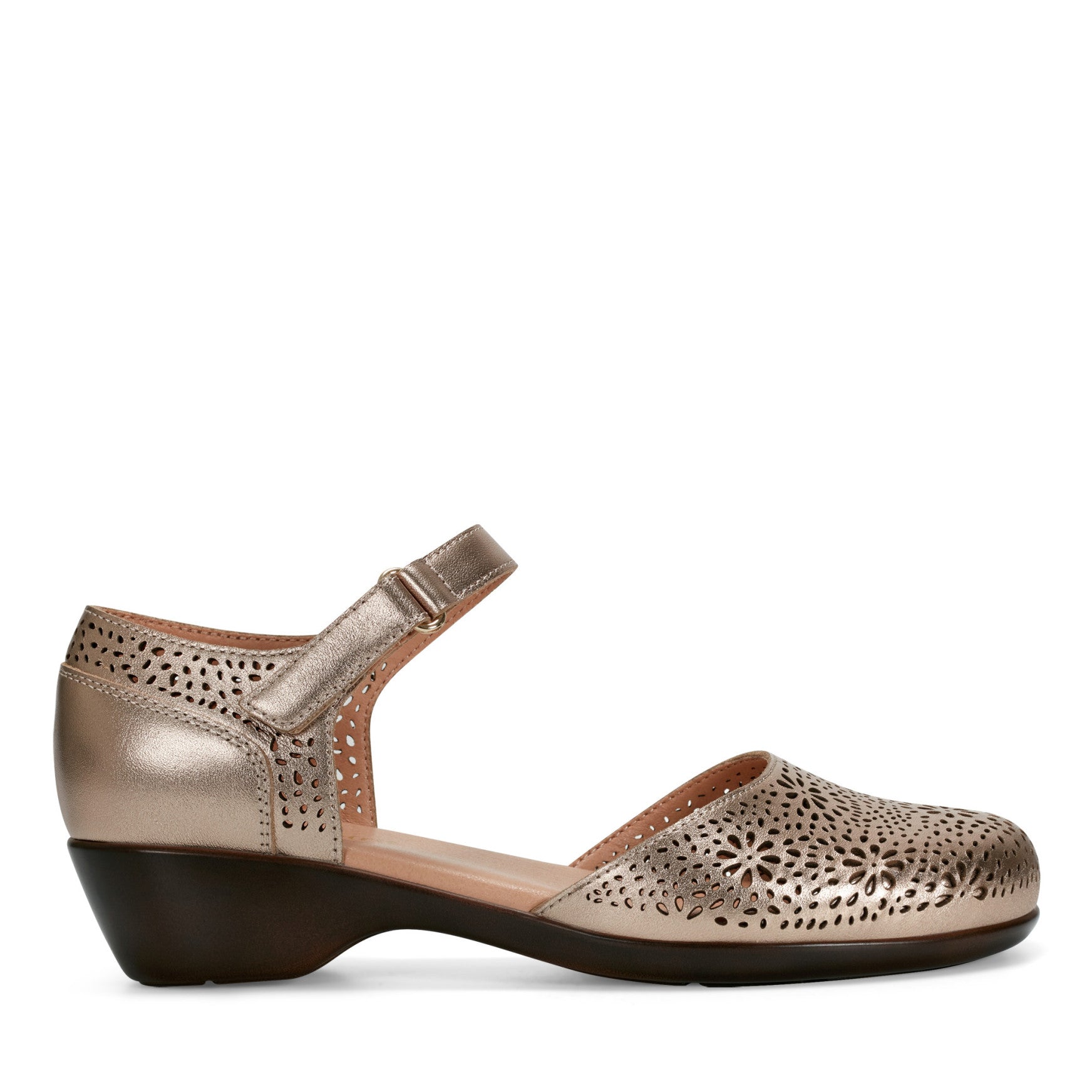 Easy Spirit Denita Mary Jane Heels - Bronze Leather