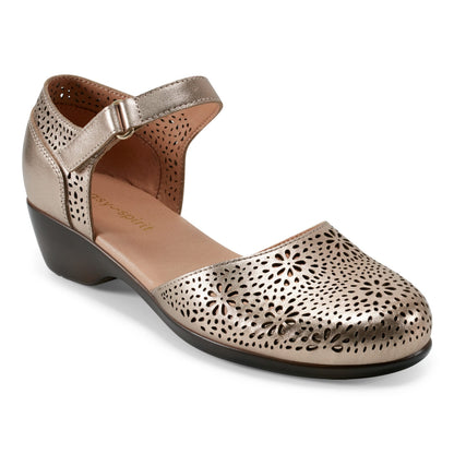 Easy Spirit Denita Mary Jane Heels - Bronze Leather