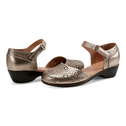 Easy Spirit Denita Mary Jane Heels - Bronze Leather