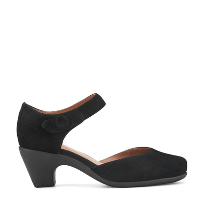 Easy Spirit Clarice Mary Jane Heels - Black Suede