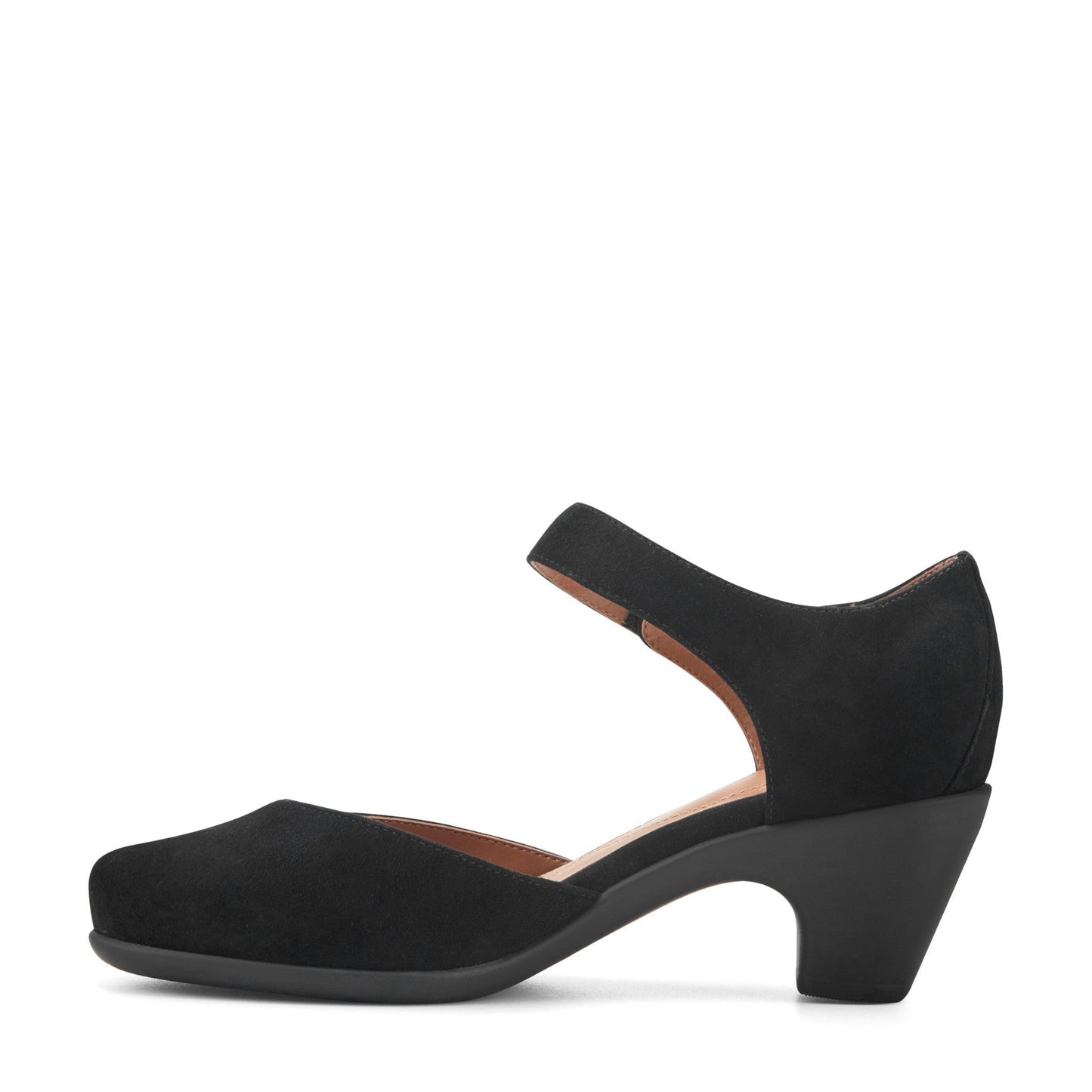 Easy Spirit Clarice Mary Jane Heels - Black Suede