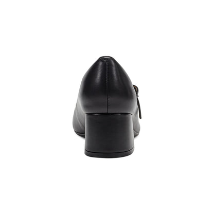 Easy Spirit Marlay Mary Jane Pumps - Black Leather