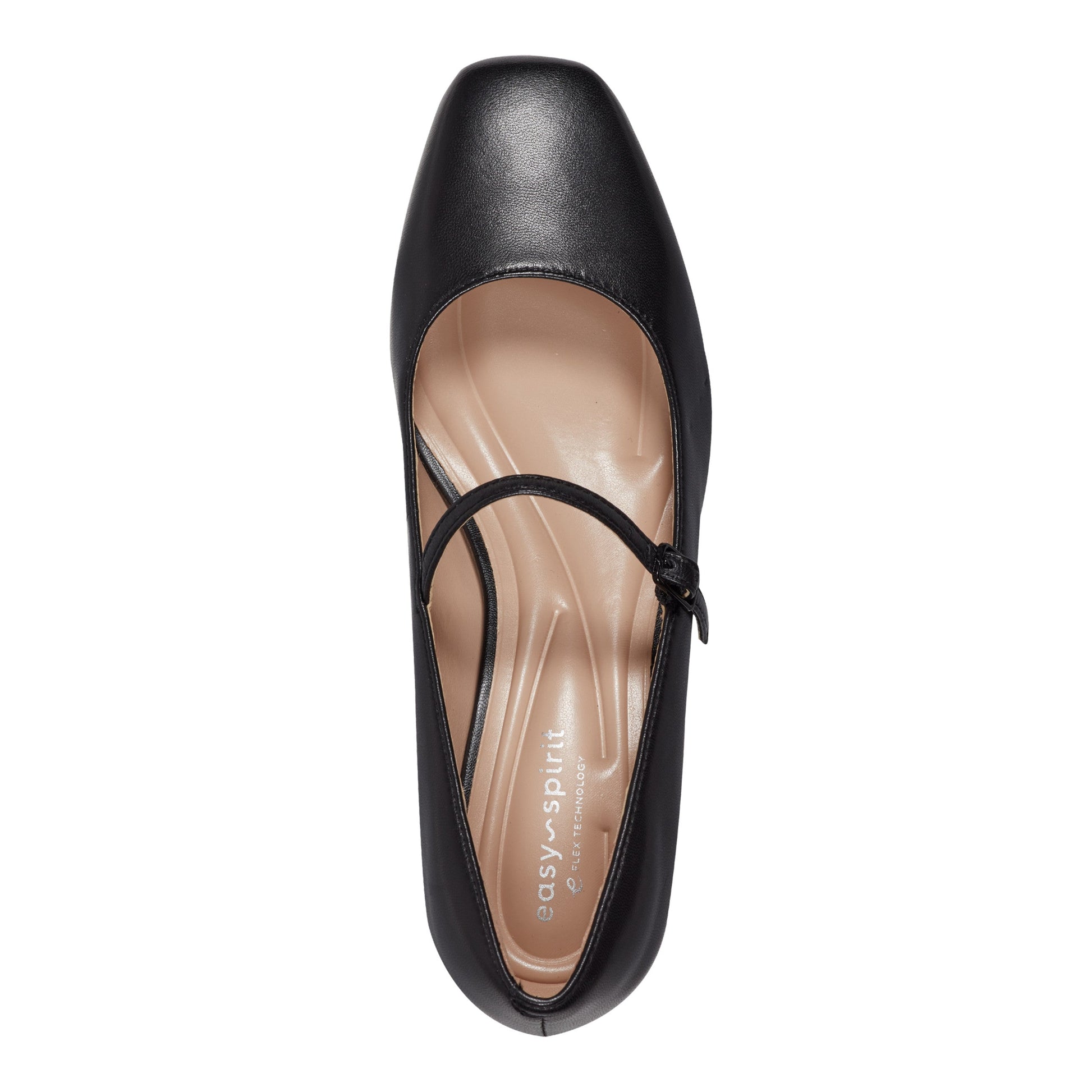 Easy Spirit Marlay Mary Jane Pumps - Black Leather